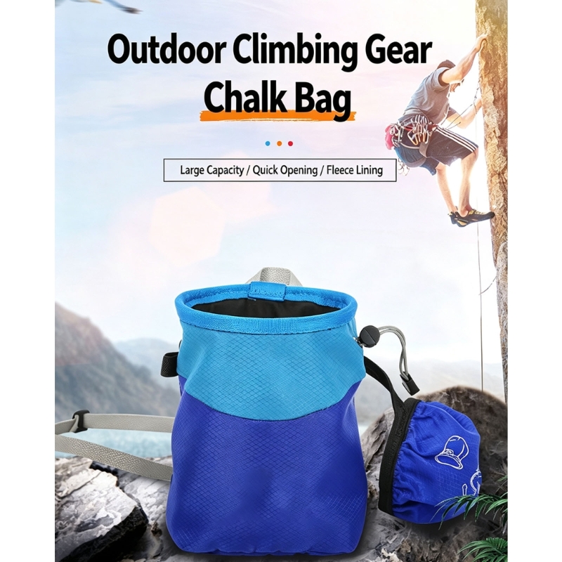 Chalk Bag Bouldering - Rock Climbing Grip Chalk Bag with