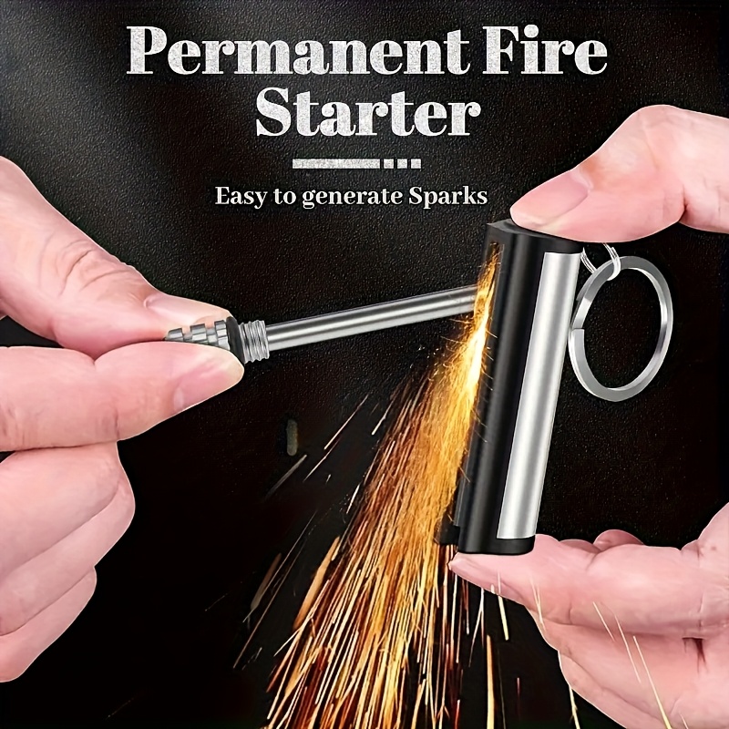 Fire Piston Starter - Piston-style Survival Fire Starter, Keychain Type,