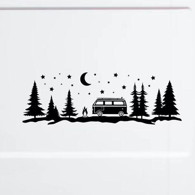 Adventure Forest Scene Car Sti - Outdoor Adventure Words 评论和价格