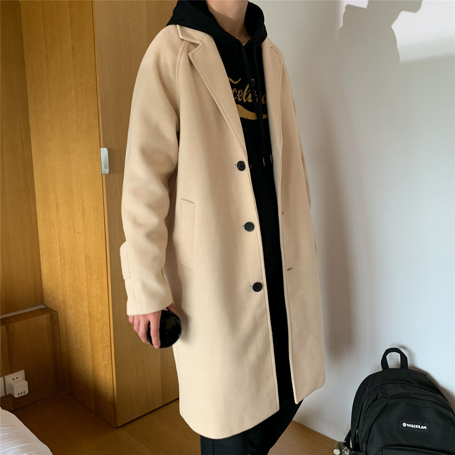 Wool Blend Coat Grey Mans Clim - Outdoor Adventure Recreation 评论和价格