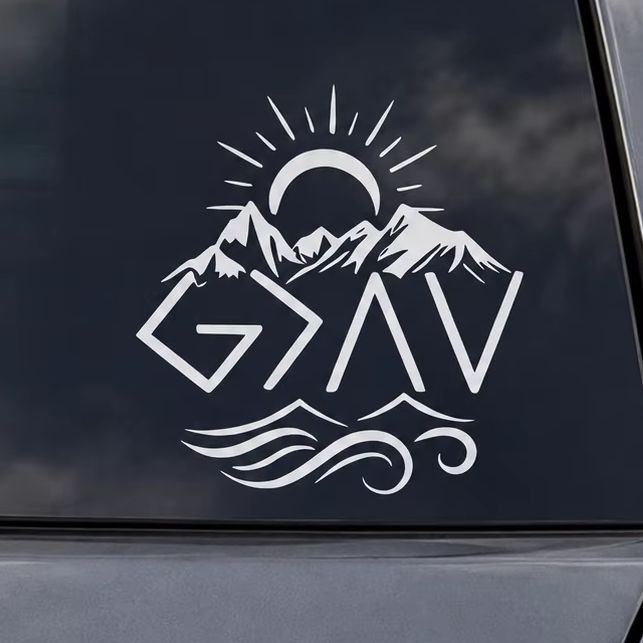 Mountain Peak Car Stickers Wat - Outdoor Adventure Words 评论和价格