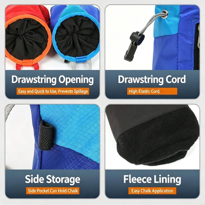 Rock Climbing Grip Chalk Bag w - Chalk Bag Bouldering 评论和价格