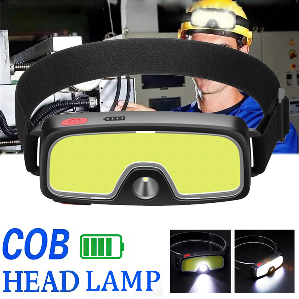 Powerful COB Headlamp Type-c/U - Headlamp Waterproof Rechargeable 评论和价格