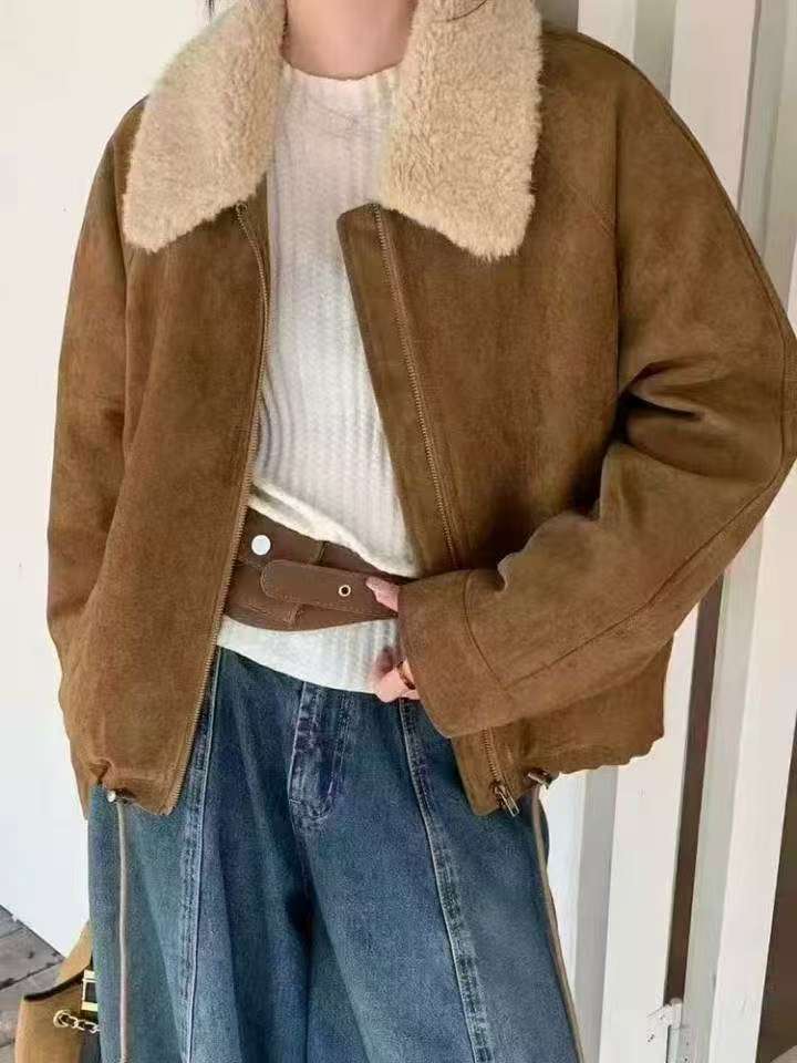 Lamb Wool Jacket Oversize Woma - Outdoor Adventure Farm 评论和价格