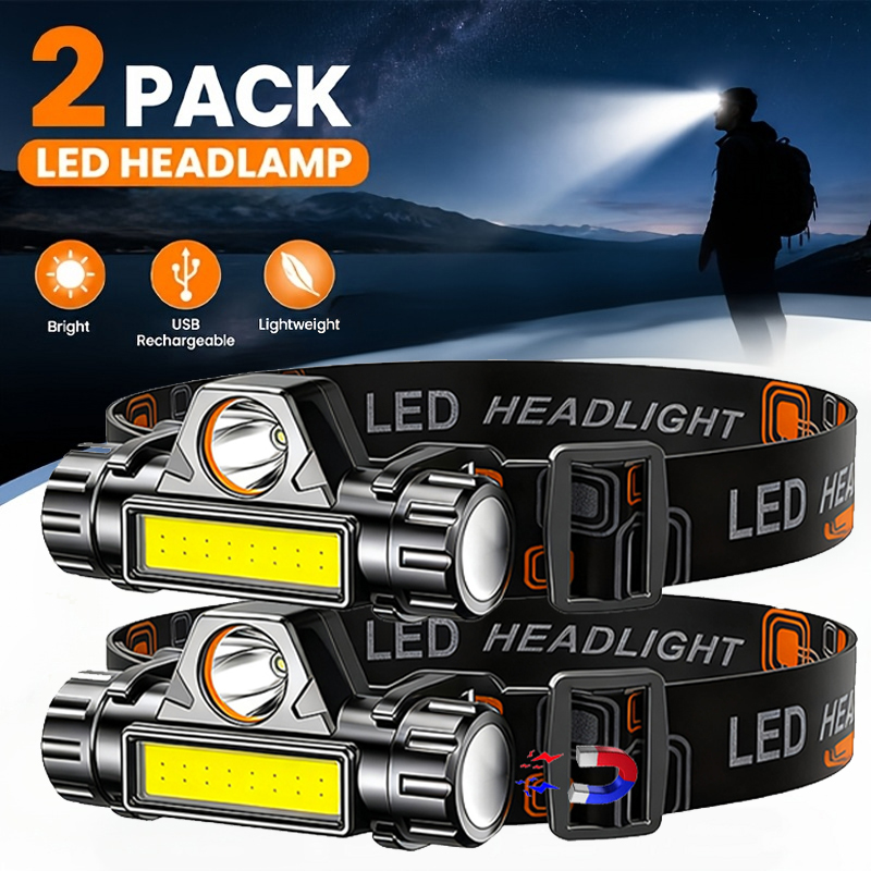 Super Bright LED Headlamp Rech - Headlamp Waterproof Rechargeable 评论和价格