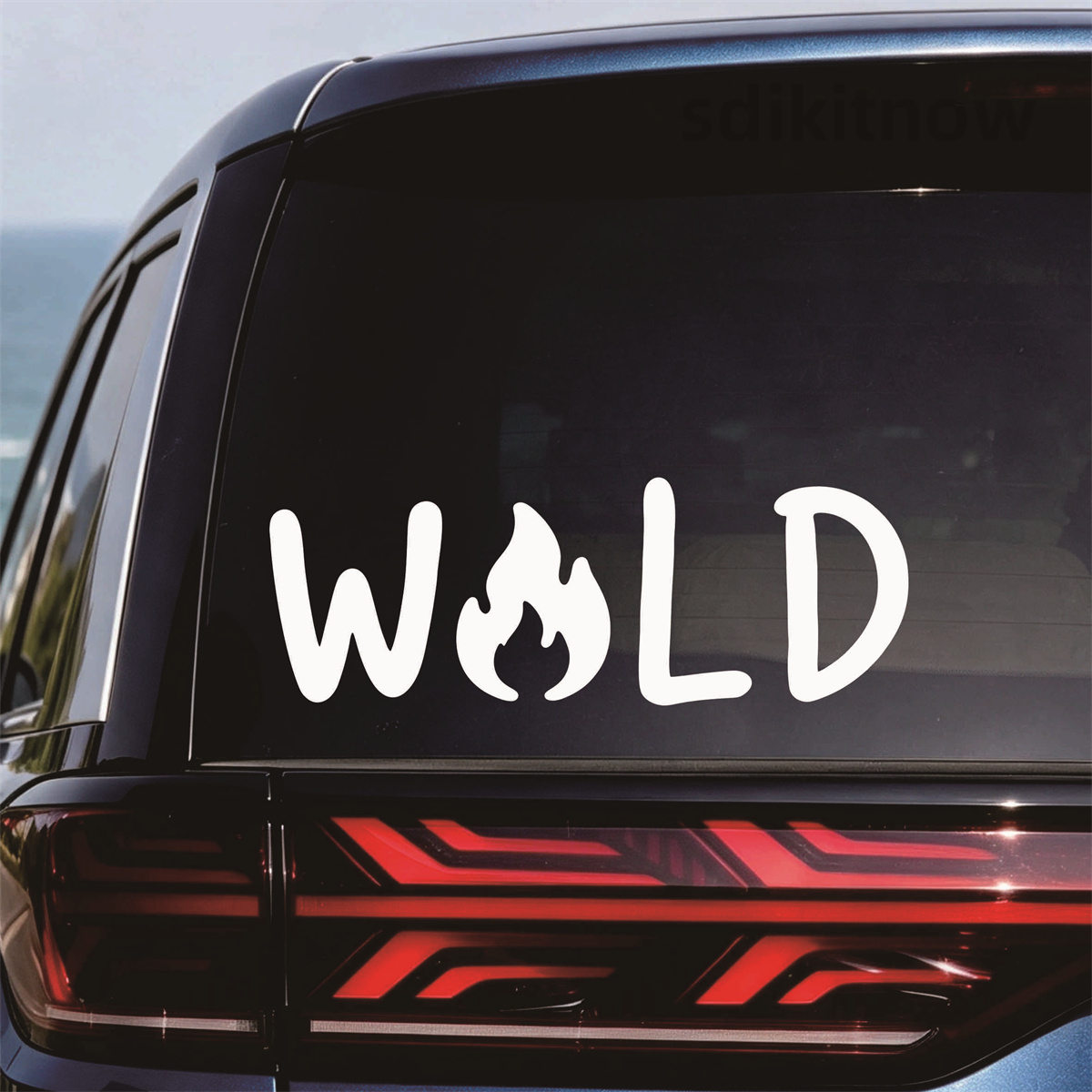 Wild Fire Camp Vinyl Car Stick - Outdoor Adventure Words 评论和价格