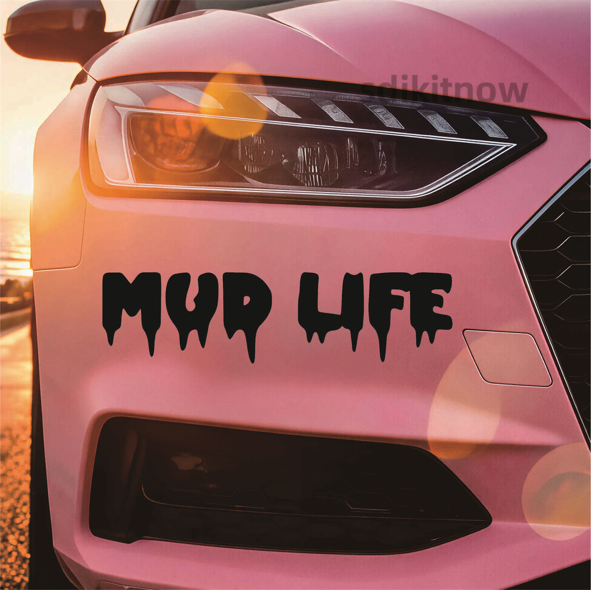 Dripping Mud Life Text car sti - Outdoor Adventure Words 评论和价格